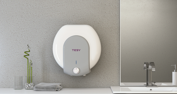 Водонагрівач Tesy Bilight Compact 15A GCA 1520 L52 RC 2 кВт, "мокрий" ТЕН, 15 л, циліндричний, вертикальний, над мийкою, білий (304140) | Зображення 1