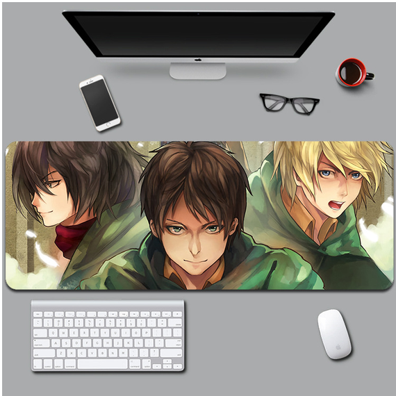 Ігрова поверхня для мишки з Аніме принтом "Атака Титанів / Attack on Titan" 800*300*3 мм 0623