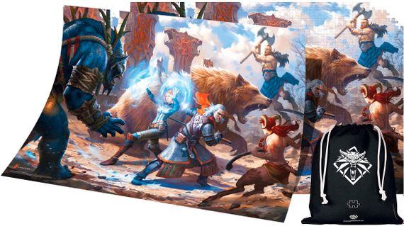 Пазл GoodLoot Witcher: Geralt &amp; Triss in Battle puzzles 1000 ел. (5908305233619) | Зображення 3