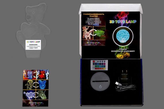 3D светильник ночник с пультом "Хисока Мороу 2" 3DTOYSLAMP | Зображення 1