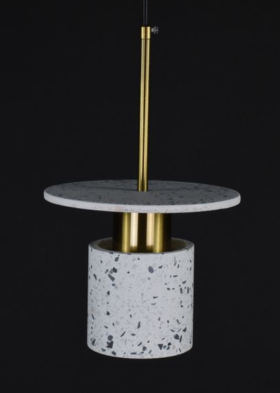 Люстра підвісна на 1 лампочку 27673 Латунь 37-180х20х20 см. | Зображення 2