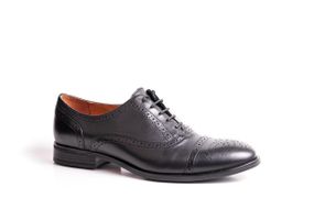 Туфлі броги Ікос 40 42 44 розмір, Чорний матовий