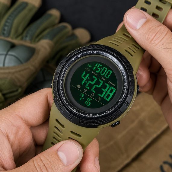 Чоловічий годинник Skmei 1251AG Military | Зображення 5