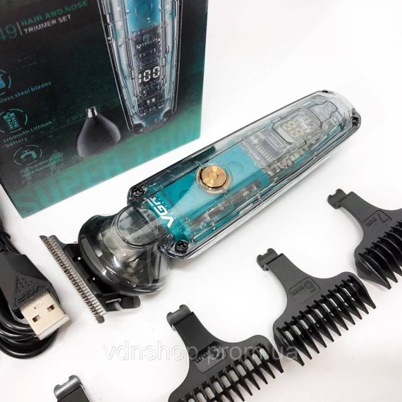 Електрична машинка тример для волосся і бороди VGR V-949, Машинка для стрижки на акумуляторі BN-15 | Зображення 8