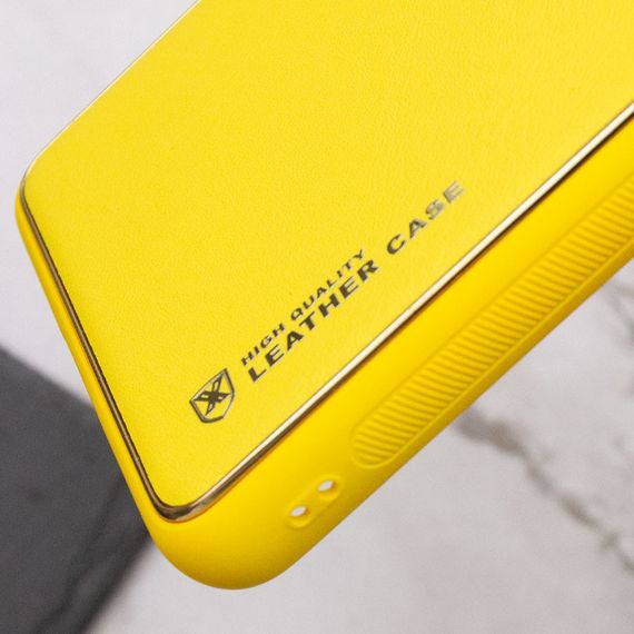 Кожаный чехол Xshield для Xiaomi Poco X5 5G / Redmi Note 12 5G Желтый / Yellow | Зображення 1