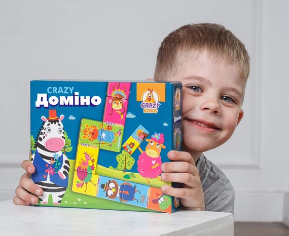 Дитяча гра настільна Crazy Доміно VT8055-10 укр. мовою | Зображення 2
