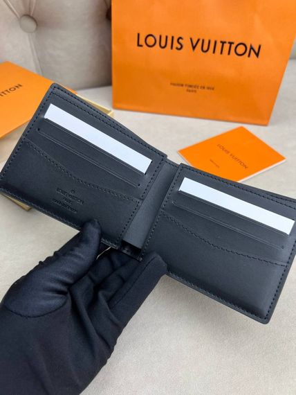 Гаманець чорний Louis Vuitton Multiple Damier Infini k416 | Зображення 3