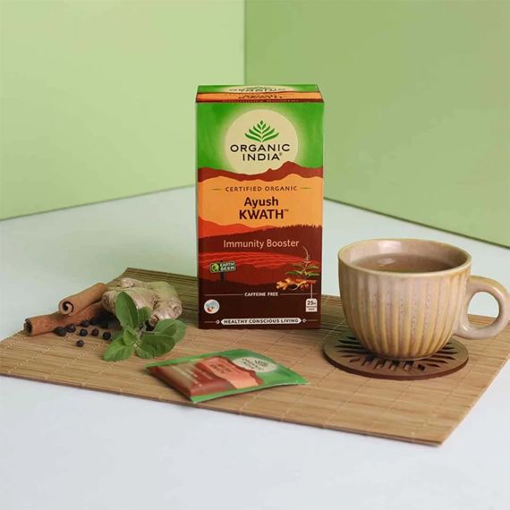 Трав’яний чай Аюш Кват  25 пакетиків Organic India 801541519286 | Зображення 1