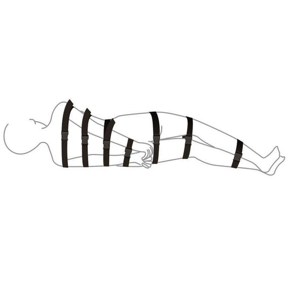 Ремені для бондажу Art of Sex - BDSM Bondage Black Night Simple Sex Aura | Зображення 1