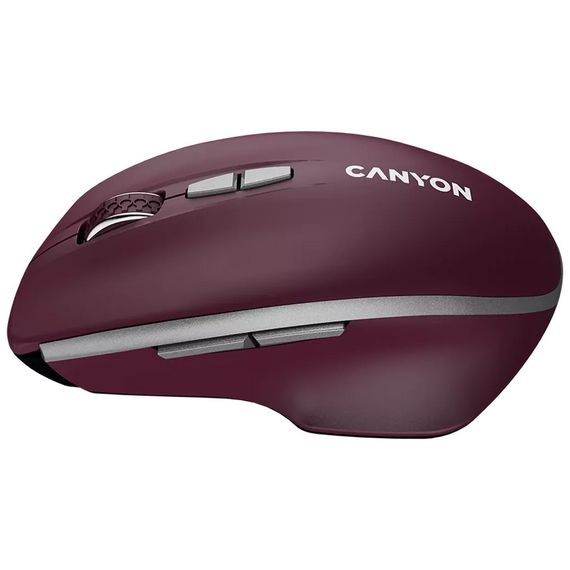 Мишка Canyon MW-21 Wireless Blue LED Burgundy (CNS-CMSW21BR) | Зображення 3