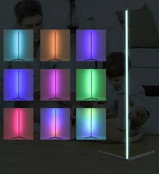 Торшер підлоговий RGB з підсвічуванням 120 см, LED торшер кутовий з пультом 120 см   знижка | Зображення 8