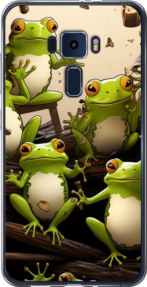Чехол на Asus Zenfone 3 ZE552KL Жабки "5656u-448-17620"