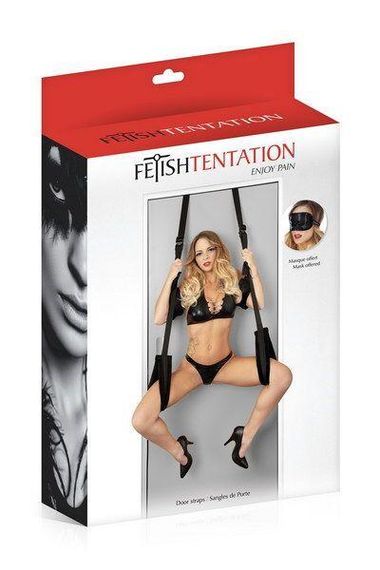 Секс-качели на дверь Fetish Tentation Door Straps с маской на глаза (мятая упаковка!!!) | Зображення 3