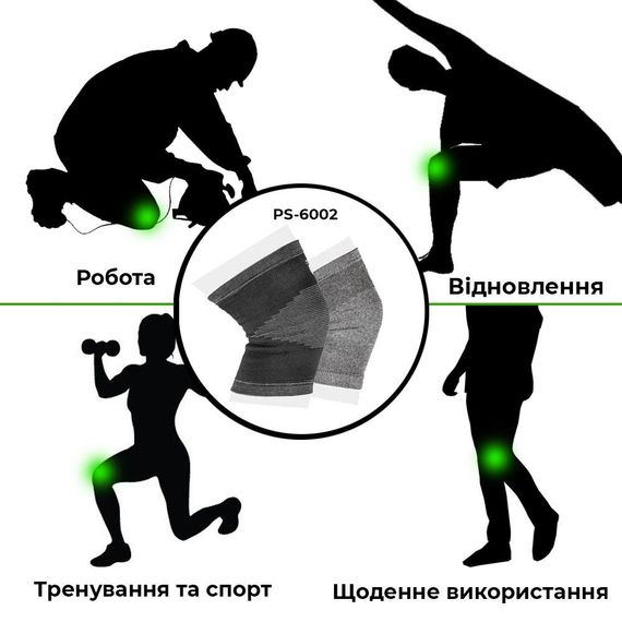 Наколінники Power System PS-6002 Knee Support Grey (пара) XL | Зображення 3