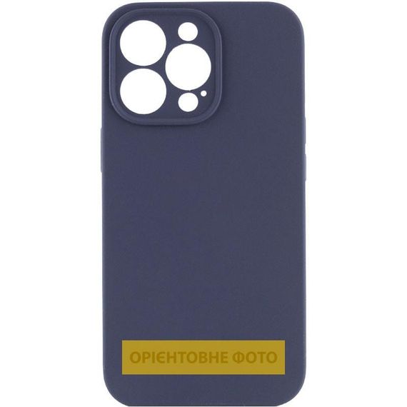 Чехол Silicone Case Full Camera Protective (AA) NO LOGO для Apple iPhone 16e (6.1") Темно-синий / Midnight blue