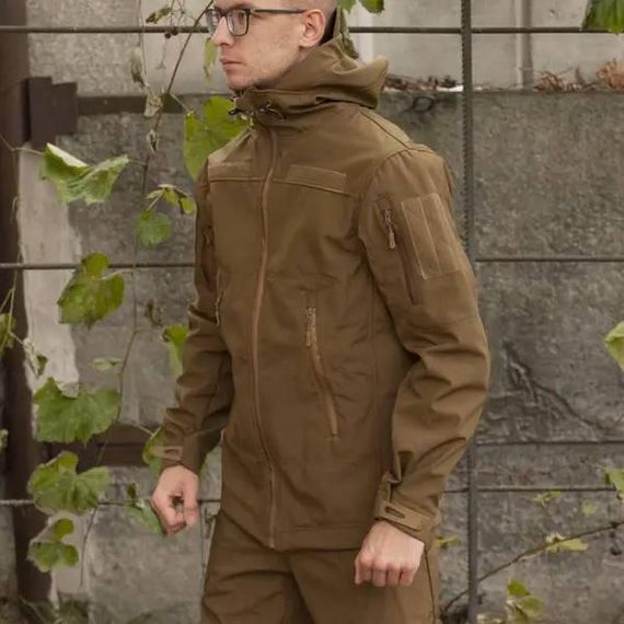 Куртка Soft Shell койот Софтшелл Демісезон | Зображення 7
