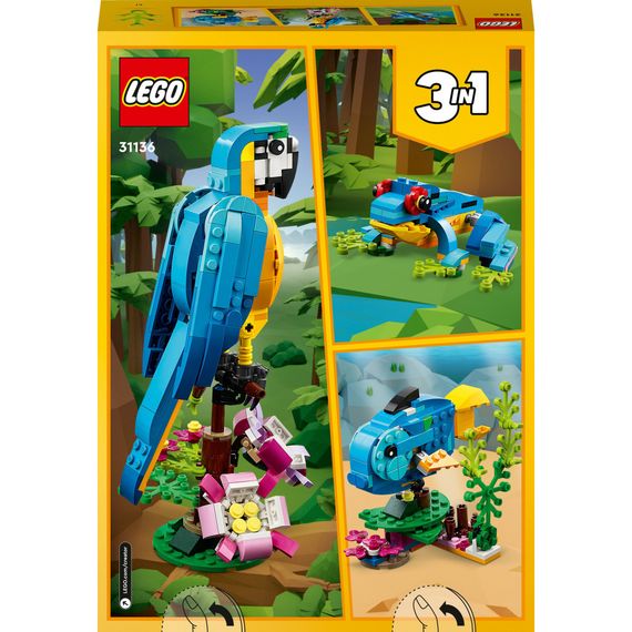 Конструктор LEGO Creator Екзотичний папуга 253 деталі (31136) | Зображення 9