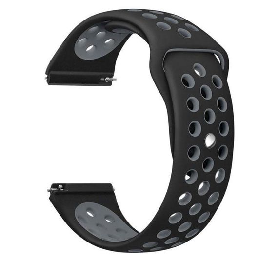 Спортивний ремінець Primo Perfor Sport годинника для Samsung Galaxy Watch Active / Active 2 - Black&Grey | Зображення 2