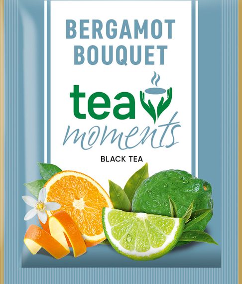 Чай Tea Moments "Bergamot Bouquet" чорний зі смаком бергамоту, 50 сашетів | Зображення 1