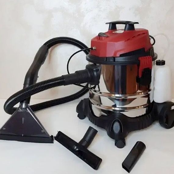 Пилосос промисловий, миючий Domotec MS-4414, будівельний 3000W, об'єм бака 20 л | Зображення 2