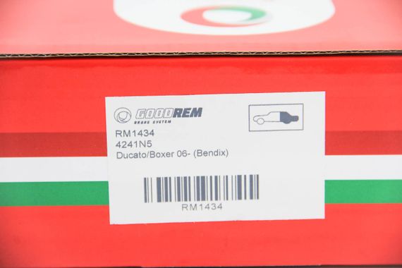 Колодки ручного гальма Ducato/Boxer 06- (Bendix), GOODREM (RM1434) | Зображення 2