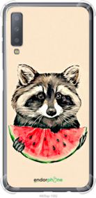 Чохол на Samsung Galaxy A7 (2018) A750F Єнотик з кавуном "4605sp-1582-2448"