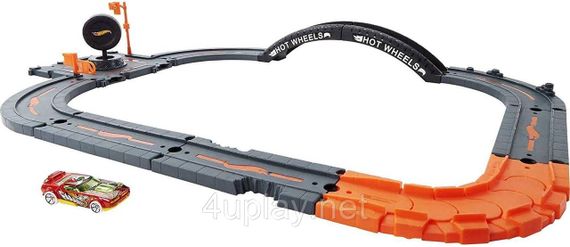Трек Хот Вилс Сити Транспортные пути для города Hot Wheels City Track Pack Набор черных дорожек | Зображення 2
