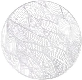 Набір 4 сервірувальних килимка Margrese Doily Modern Ø38см, плейсмат (подтарельники), срібло