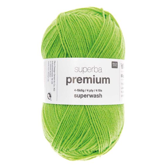 Шкарпеткова пряжа Rico Design Superba Premium Uni 50 г, 023 | Зображення 1