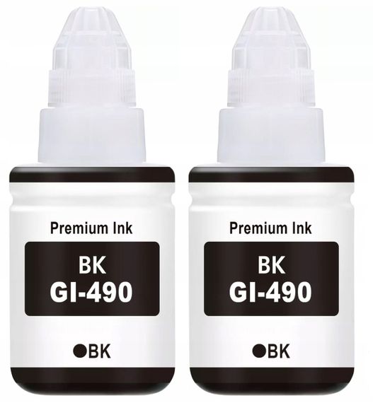 Премиальные совместимые чернила V.Print для Canon PIXMA G24102шт по 135мл BK, насыщенные и яркие цвета