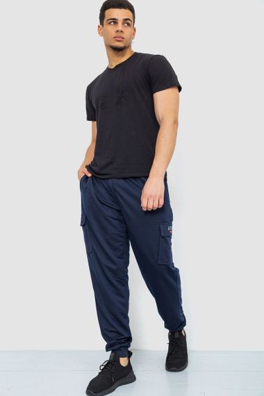 Спорт чоловічі штани, колір темно-синій, 244R41206 | Зображення 1