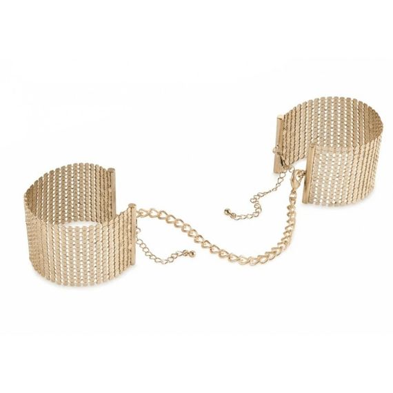 Браслети-наручники Bijoux Indiscrets золоті, OS Sex Aura