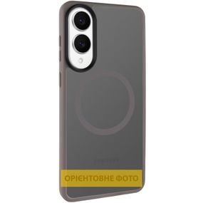 TPU+PC чохол Metal Buttons with MagSafe Colorful для Samsung Galaxy S25 Edge Сірий / Grey