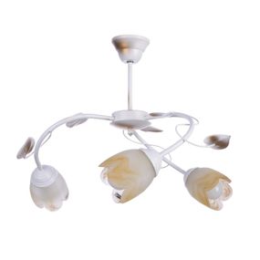 Люстра потолочная флористика E14 40W WH (BKL-472C/3)