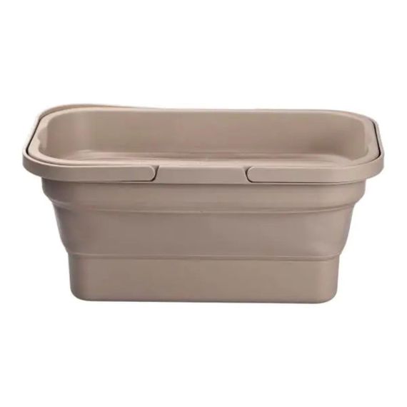 Складная корзина для пикника с крышкой-столиком 44.8х26х14 см Бежевая SJ-0120BE | Зображення 3