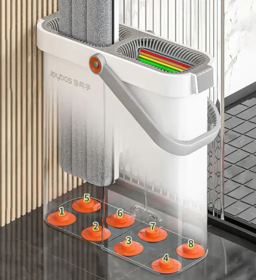 Набір швабра та відро з віджимом Joybos M03-7 Flat Floor | Зображення 1