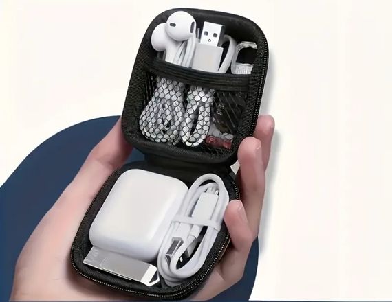 Органайзер для навушників/проводів 8*8 Колір чорний | Зображення 1