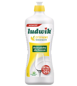 Засіб для миття посуду 900гр Лимон Ludwik