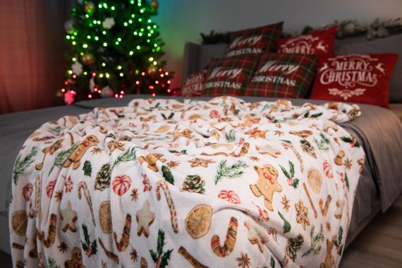 Плед Ardesto Flannel 160х200см, імбирні пряники (ART0118PB) | Зображення 6