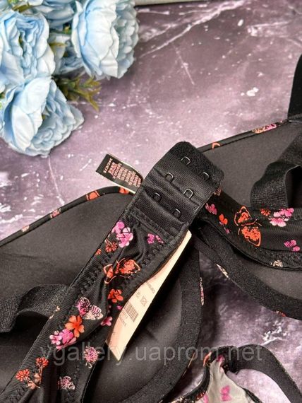 Женское нижнее белье Виктория Сикрет, Сексуальный комплект белья со стразами М, 75B, Черный | Зображення 2