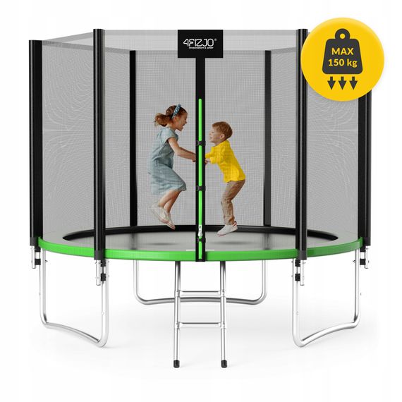 Батут із зовнішньою сіткою 4FIZJO Classic 10FT 312 см Black/Green (P-5907739314130) | Зображення 5