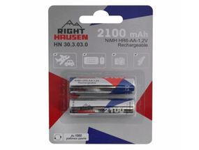 Элемент питания AA RIGHT HAUSEN HR06 2100mAh блистер 1х2 HN-303030 (24) (288)