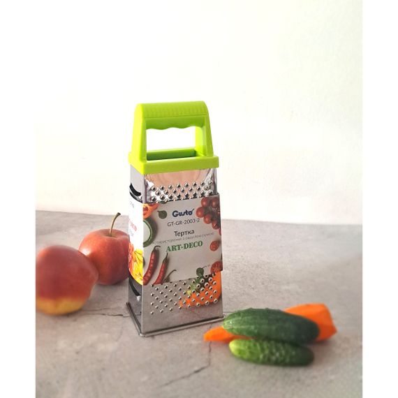 Тертка GT-GR-2003-2 ART-DECO чотиристороння з округлою ручкою 20 см GUSTO | Зображення 1