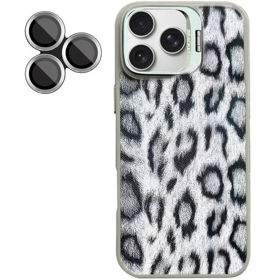 Чохол TPU+PC Wild Leopard with MagSafe and Lens для Apple iPhone 16 Pro (6.3") Grey | Зображення 3