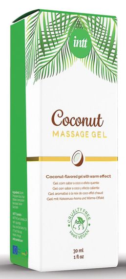 Масажний гель для інтимних зон Intt Coconut Vegan (30 мл) Sex Aura | Зображення 2