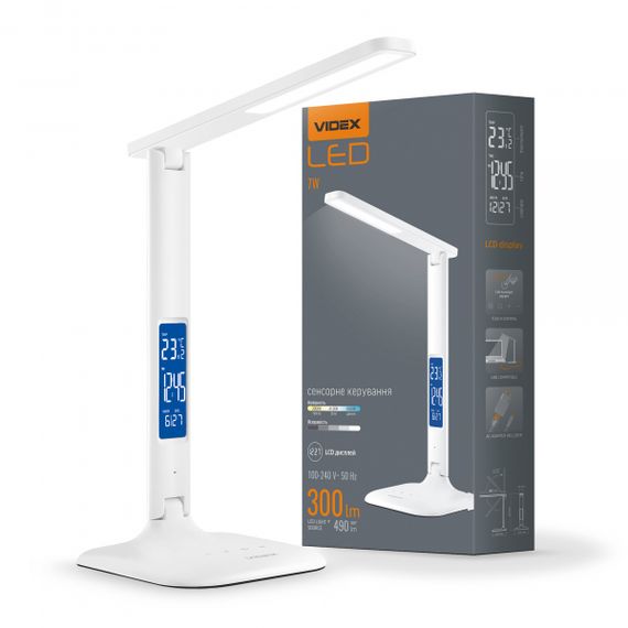 LED лампа настiльна VIDEX TF05W 7W 3000-5500K