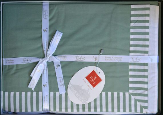 Постільна білизна Turkiz Ranforse Prima 200 х 220 см Santiago  Green | Зображення 3