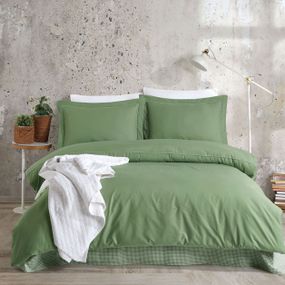 Постельное белье Turkiz Ranforse Prima 200 х 220 см Kalamaki Green