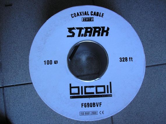 Коаксіальний кабель BiCoil F690BVF STARK CCS 1.02 мм 75 Ом 100м гель | Зображення 1
