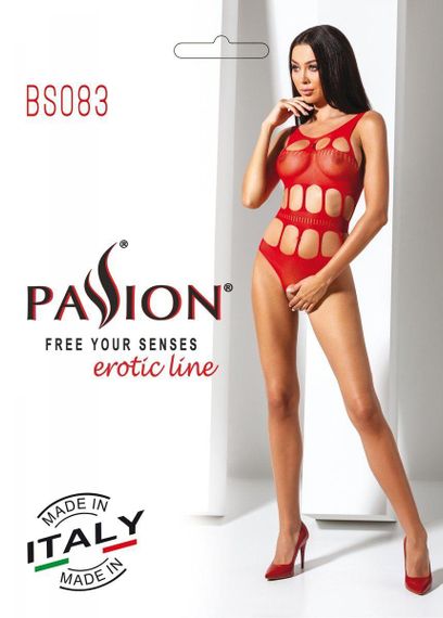 Сексуальний боді з вирізами Passion BS083 red sexstyle | Зображення 3